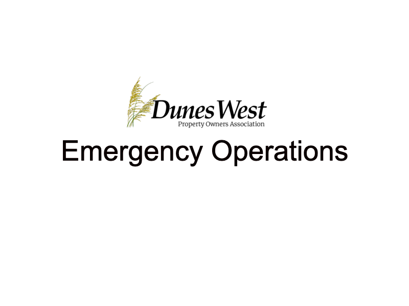 Dunes West Emergency Team Logo